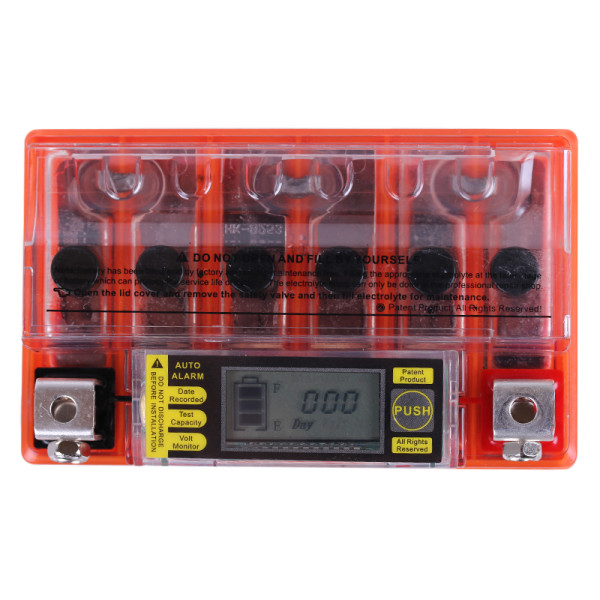 Акумулятор гелевий, 4АH YTX4L-BS, оранж., 113*70*85 мм, З ДИСПЛЕЄМ - OUTDO
