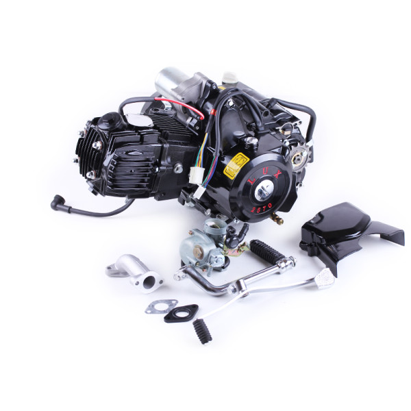 Двигатель 110CC - Дельта/Альфа/Актив, механика + эл.стартер + карбюратор, BLACK - TATA LUX