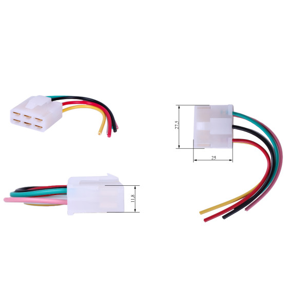 Роз'єм реле зарядки GY6 4+2 (мама) - 50CC4T