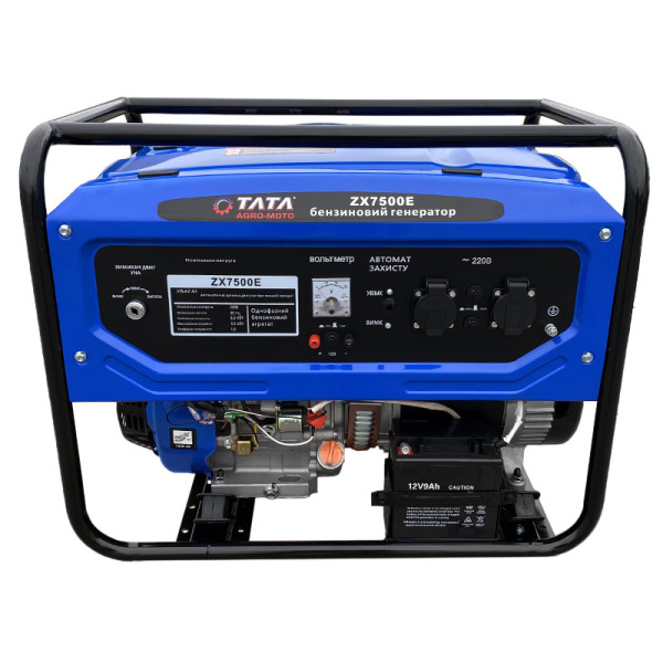 Генератор бензин ZX7500 (6KW) с электростартером TATA