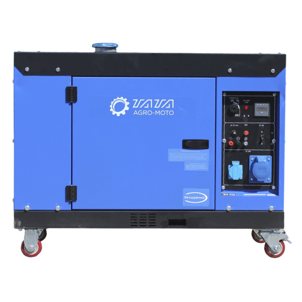 Генератор дизель JM8000TD 5.0/5.5KW (однофазний+свічка розжарення) безшумний ТАТА
