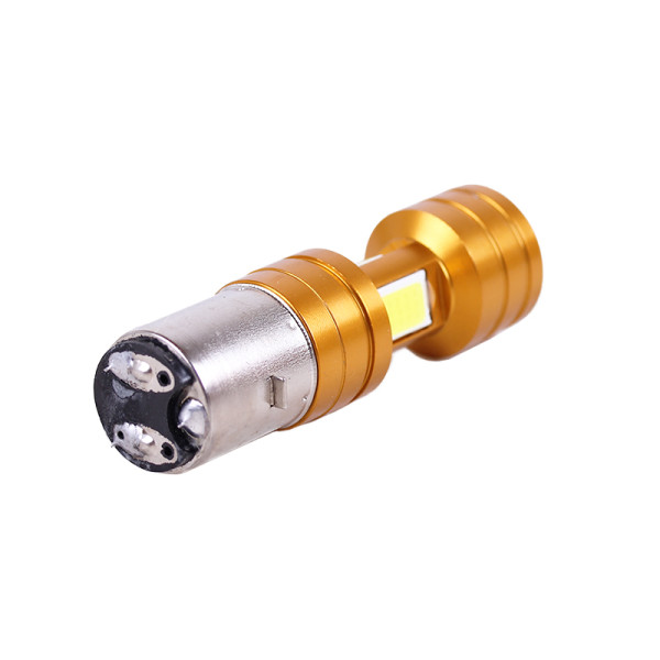 Лампа фари діодна 2 кристали лінза Н6 BA20D 12V 35/35W - LED - АМ