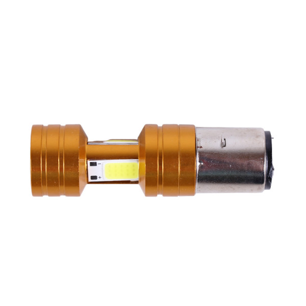 Лампа фари діодна 2 кристали лінза Н6 BA20D 12V 35/35W - LED - АМ