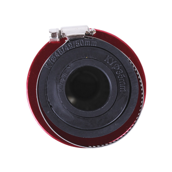 Фільтр нульовий KM червоний 48-50/35/28 мм прямий - АМ YBX
