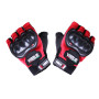 Мотоперчатки YM001-15 (короткие) красные size L
