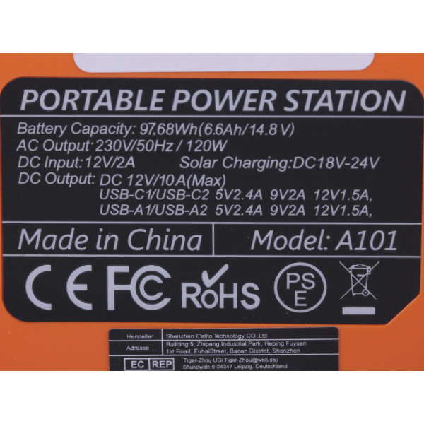 Портативна зарядна станція FlashFish (A101) 26400mAh 120W